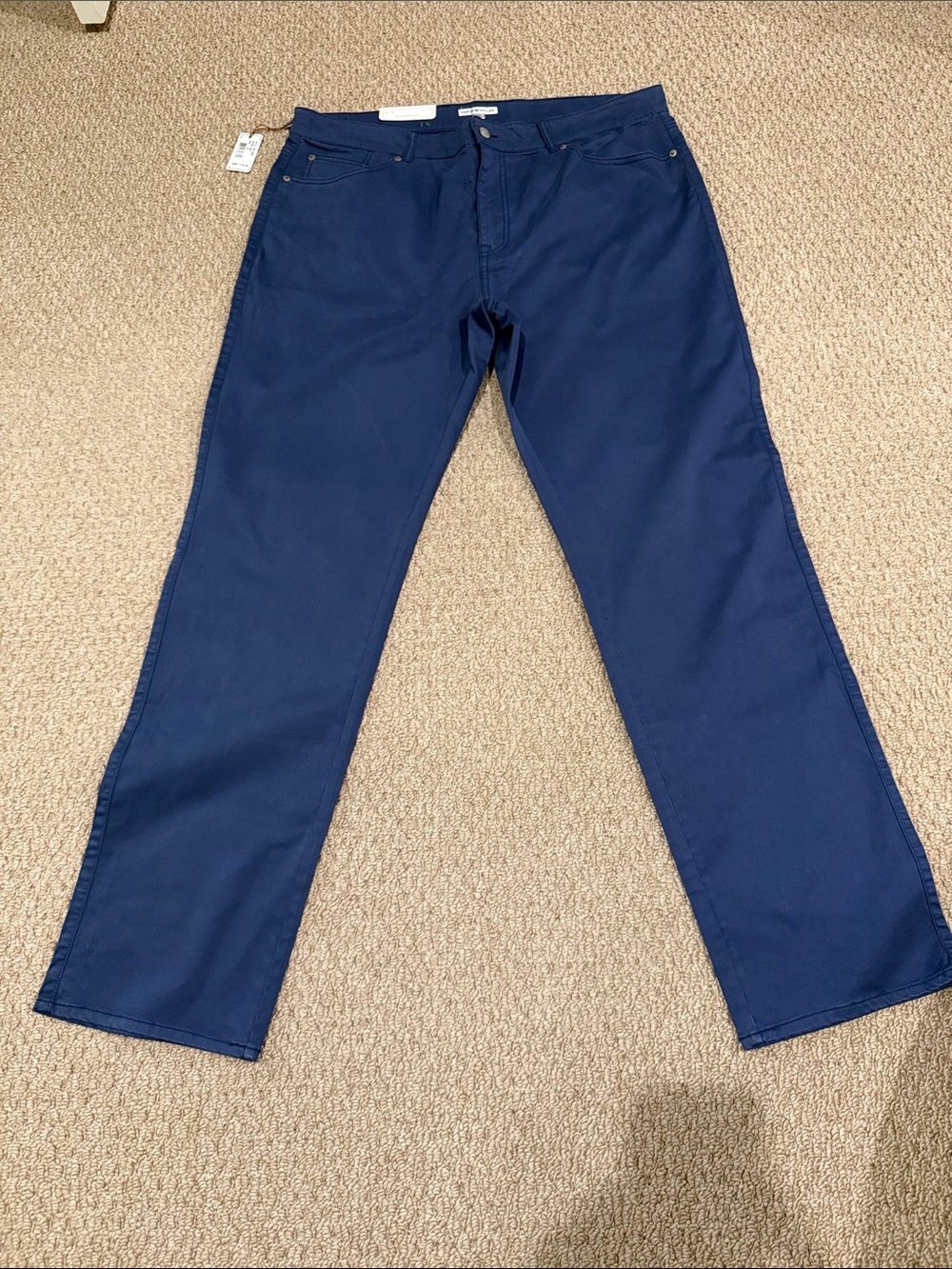 Peter Millar Navy Straight-Leg Chinos